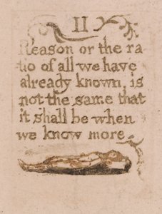 Er Is Geen Natuurlijke Religie, Plaat 11, II Rede of de Ratio... (Bentley b4) door William Blake